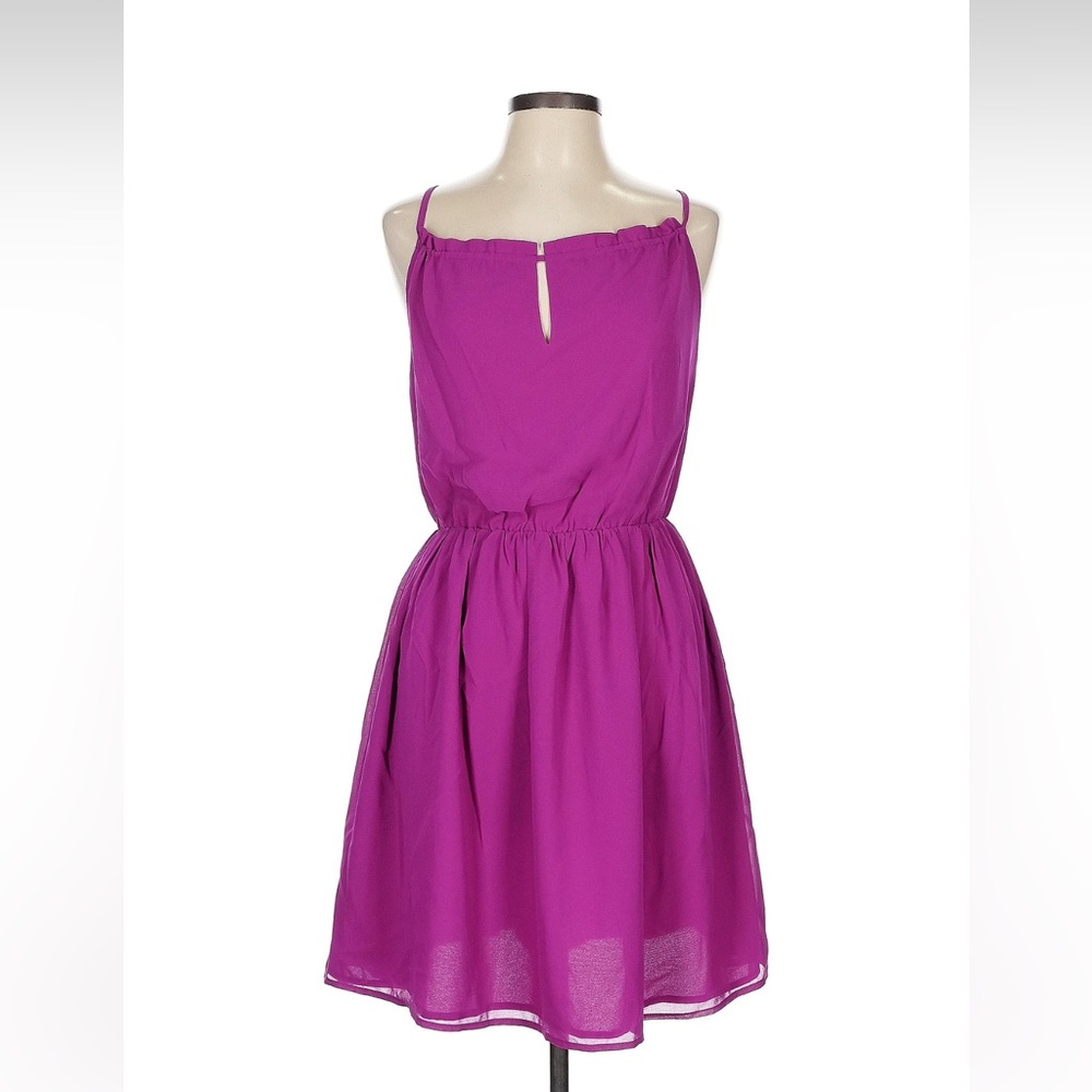 Elegant Pink Sleeveless Dress